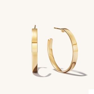 Mejuri Boyfriend Hoops - Gold Vermeil